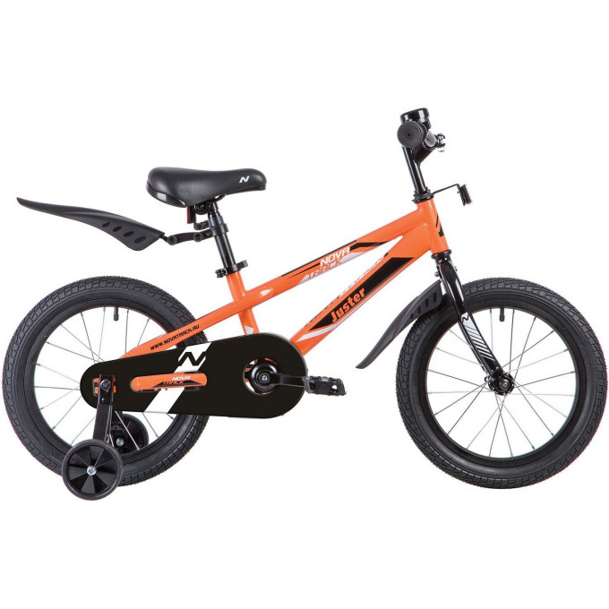 Велосипед NOVATRACK JUSTER 16” оранжевый 165JUSTER.OR23